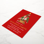 Invitation En Aluminium Patchwork Christmas Tree Fête (Rotation)