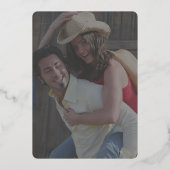 Invitation En Aluminium paysage rustique collage nuptiale douche (Verso)