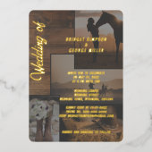 Invitation En Aluminium paysage rustique mariage de collage (Recto)