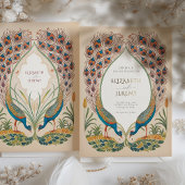 Invitation En Aluminium Peacocks
