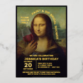 Invitation En Aluminium Peinture et Fête des mariées de sip (Recto)