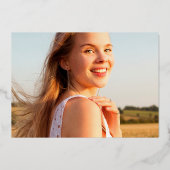 Invitation En Aluminium Peinture miniature en or réel (Verso)