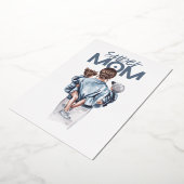 Invitation En Aluminium Personalized Super Mom with Son and Daughter Gift  (Rotation)