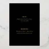 Invitation En Aluminium Petit couple floral (Verso)