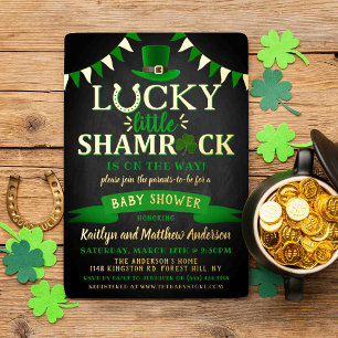 Invitation En Aluminium Petit Trésor Fête de la Saint-Patrick Baby Shower