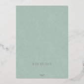 Invitation En Aluminium Petites Fleurs blanches (Verso)