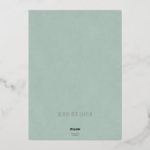 Invitation En Aluminium Petites Fleurs Blanches Enregistrer La Date (Verso)