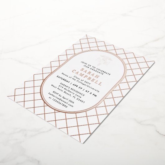 Invitation En Aluminium PharmD Docteur en pharmacie Motif de vérification (Rotation)