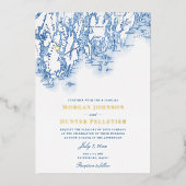 Invitation En Aluminium Phippsburg Maine Mariage Elegant Gold (Recto)