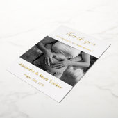 Invitation En Aluminium Photo baby shower (Rotation)