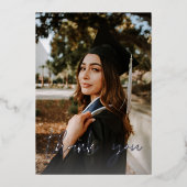 Invitation En Aluminium Photo Casquette Chalkboard V Merci (Recto)