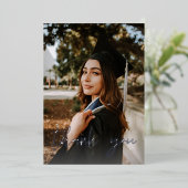 Invitation En Aluminium Photo Casquette Chalkboard V Merci (Debout devant)