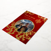 Invitation En Aluminium Photo Cherry Blossom Mariage tibétain (Rotation)