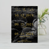 Invitation En Aluminium Photo de la chronologie de l'histoire d'amour Enre (Debout devant)