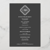 Invitation En Aluminium Photo Graduation Chic Initial Lace Effect Romantic (Verso)