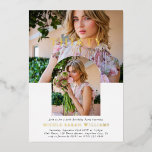 Invitation En Aluminium Photo minimaliste stylish TRENTE 30e anniversaire<br><div class="desc">Célébrez en style avec cette luxueuse invitation de fête du 30e anniversaire. Design dispose d'un collage photo moderne de 2, l'âge en feuille d'or serif police sur la première image, un modèle d'arc tendance pour la deuxième photo avec le nom aussi en feuille d'or et un modèle élégant qui est...</div>