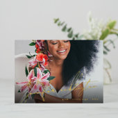 Invitation En Aluminium Photo Modèle unique Véritable Gold Graduation (Debout devant)