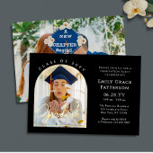 Invitation En Aluminium Photo Modern Arch Graduate Script Graduate Party