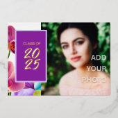 Invitation En Aluminium Photo Moderne et élégante (Recto)