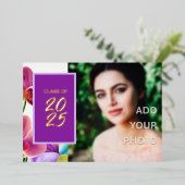 Invitation En Aluminium Photo Moderne et élégante (Debout devant)