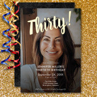 Photo moderne & Gold Foil 30e anniversaire