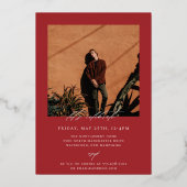 Invitation En Aluminium Photo moderne pour diplômés (Verso)