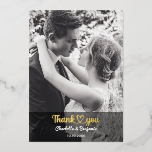 Invitation En Aluminium Photo Personnalisée Stylo Mariage romantique
