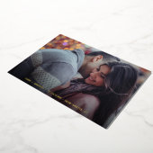 Invitation En Aluminium Photo simple Mariage moderne Enregistrer la date (Rotation)