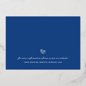 Invitation En Aluminium Photo Whimsical Foil Enregistrer La Date Annonce (Verso)