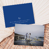 Invitation En Aluminium Photo Whimsical Foil Enregistrer La Date Annonce