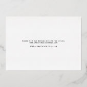 Invitation En Aluminium Photo Whimsical Modern Calligraphy Enregistrer la  (Verso)