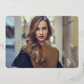 Invitation En Aluminium Photographie rétro rose vif Sweet 16 or rose (Verso)