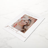 Invitation En Aluminium Photos Scriptées Diplôme Photo (Rotation)