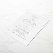 Invitation En Aluminium Pile argenté délicate | La Boda De Mariage (Rotation)