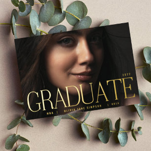 Invitation En Aluminium Pile photo Grad modifiable