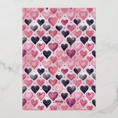 Invitation En Aluminium Pink Martini Coquette Bow Valantine's Day Party (Verso)