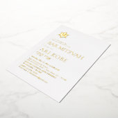 Invitation En Aluminium PixDezines Barre minimaliste moderne Mitzvah (Rotation)