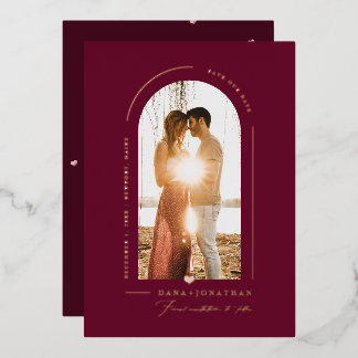 Invitation En Aluminium PixDezines DIY couleur Arche de date de mariage Bo