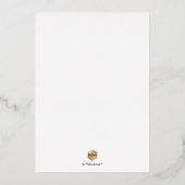 Invitation En Aluminium PixDezines Elegant Luxe Calligraphy Fête des marié (Verso)