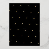 Invitation En Aluminium PixDezines Gold ModernScript Mitzvah do-it-yoursel (Verso)
