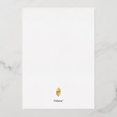 Invitation En Aluminium PixDezines Luxe Calligraphie Reprendre Dîner Réel (Verso)