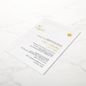 Invitation En Aluminium PixDezines Modern Minimalist Gold Bat Mitzvah (Rotation)