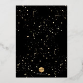 Invitation En Aluminium PixDezines Real Gold Foil Graduation (Verso)