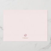 Invitation En Aluminium PixDezines Rose Gold Luxe Script Enregistrer la da (Verso)