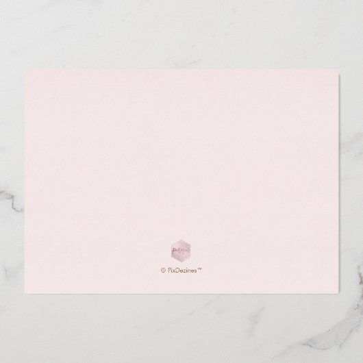 Invitation En Aluminium PixDezines Rose Gold Luxe Script Enregistrer la da (Verso)