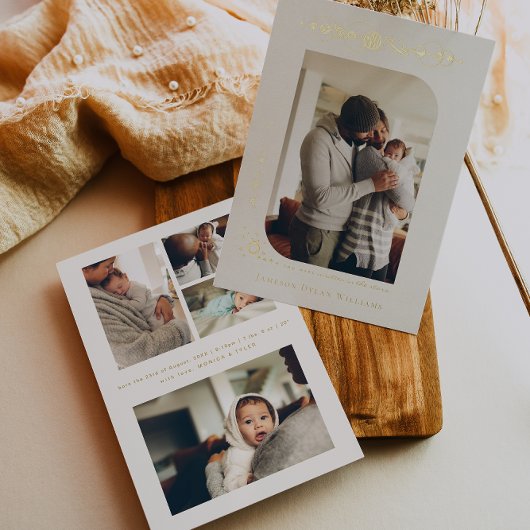 Invitation En Aluminium Planètes & Étoiles Zodiaque | Annonce de naissance