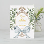 Invitation En Aluminium Poignets de feuilles non officiels avec mâchoire | (Debout devant)