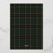 Invitation En Aluminium Polo Teddy Bear Tartan Preppy Baby Shower (Verso)