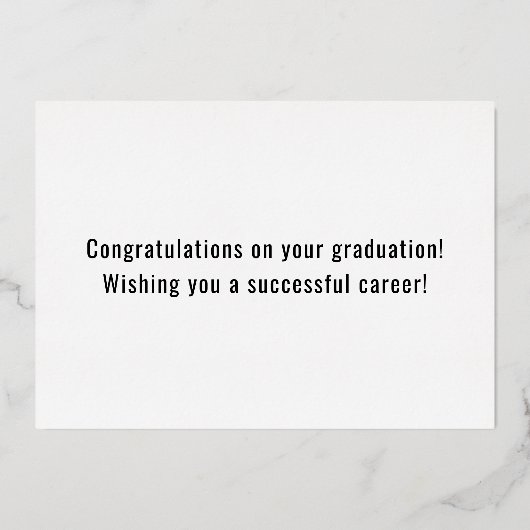 Invitation En Aluminium Pompier Fire Academy Red Line Graduation Card (Verso)