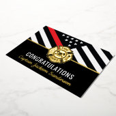 Invitation En Aluminium Pompiers Drapeau Pompiers Retraite (Rotation)